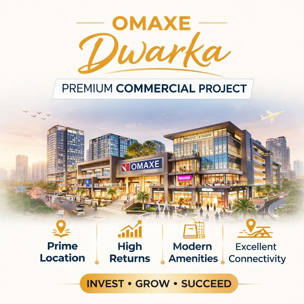 Omaxe Dwarka commercial project retail shops